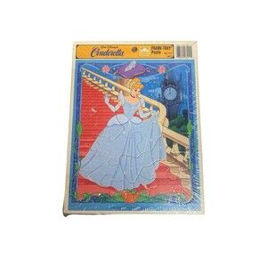 Vintage Disney’s Cinderella Golden Frame-Tray Puzzle